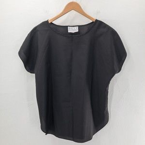 Vintage Nell Flowers J.G. Hook Short Sleeve Top Light Weight Black Size M - USA